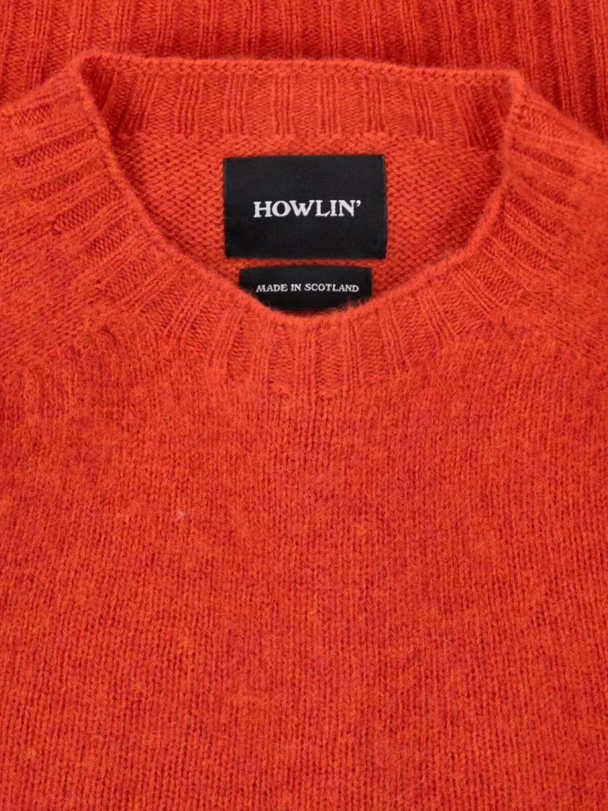 Howlin Soft Textured Crew Neck Long Sleeve Sweater