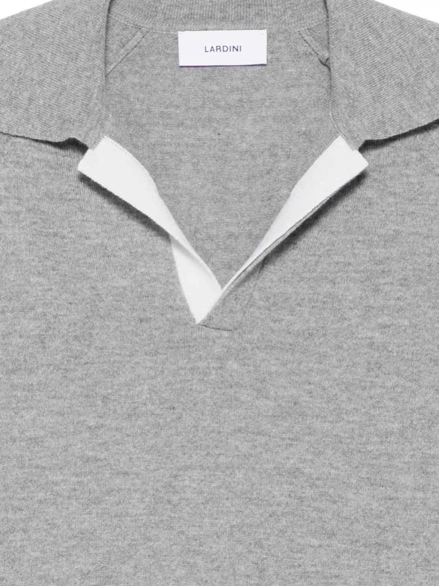 Lardini Wool Cashmere Polo Shirt