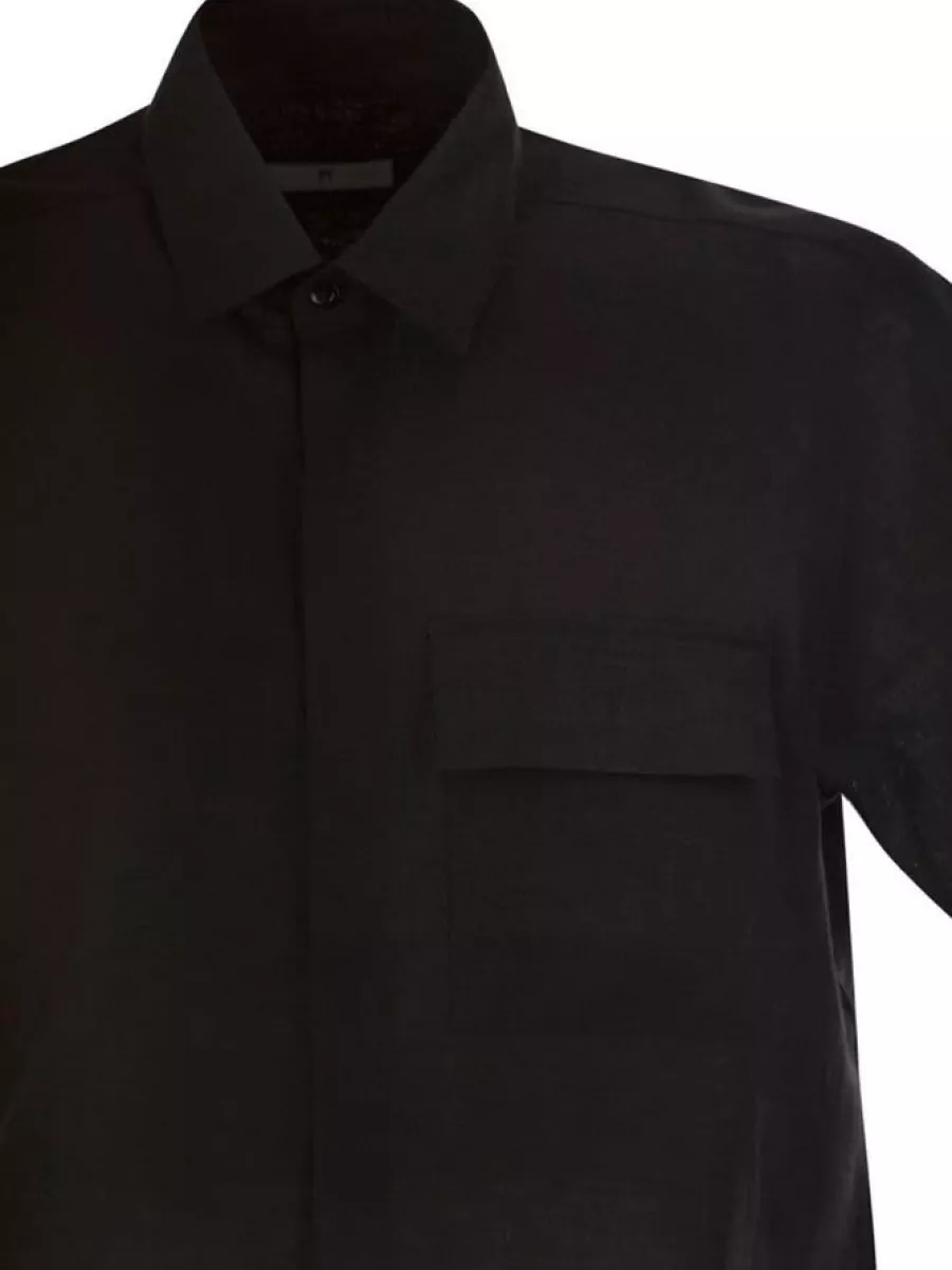 Pt Torino Linen Short-Sleeve Shirt