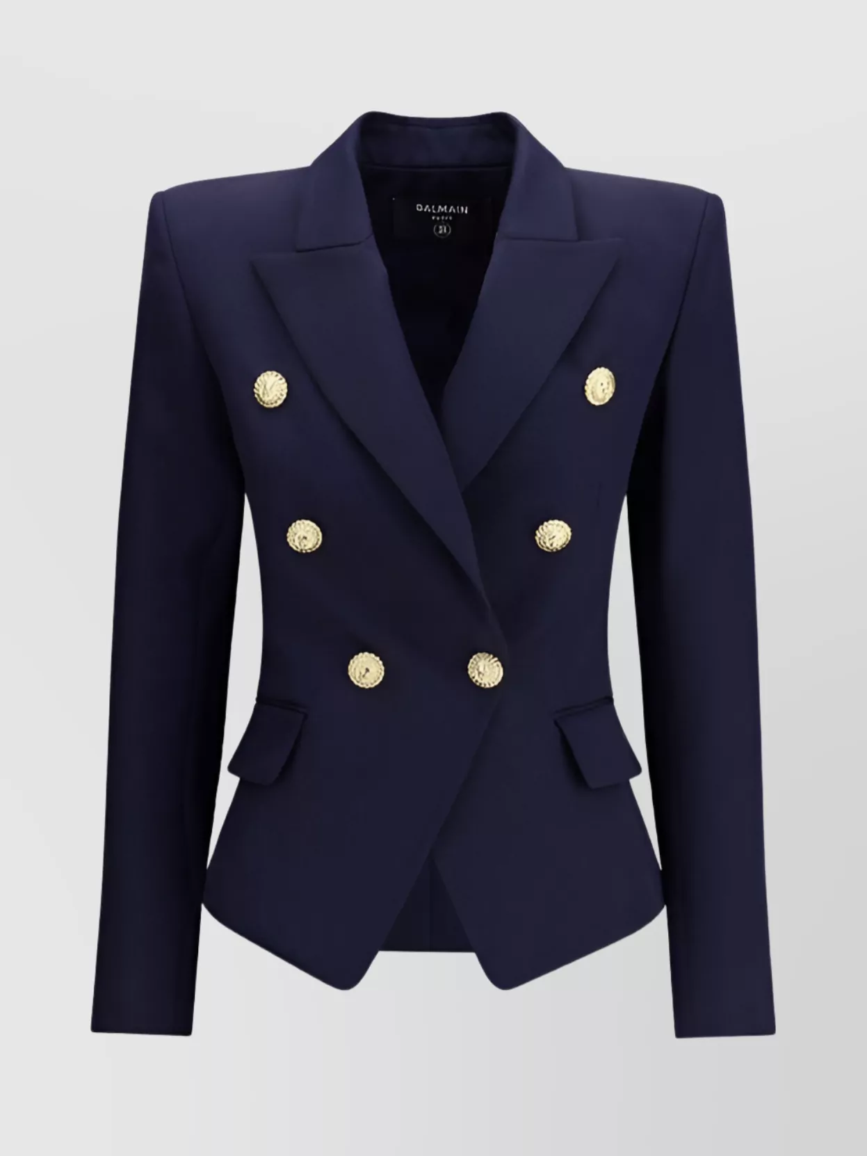 Balmain Structured Double-breasted Blazer Peak Lapels