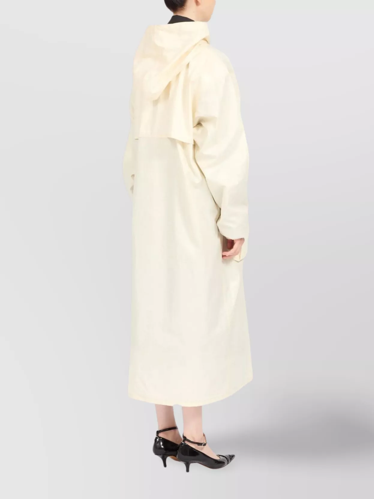Maison Margiela Oversized Cotton Parka Drawstring Hood