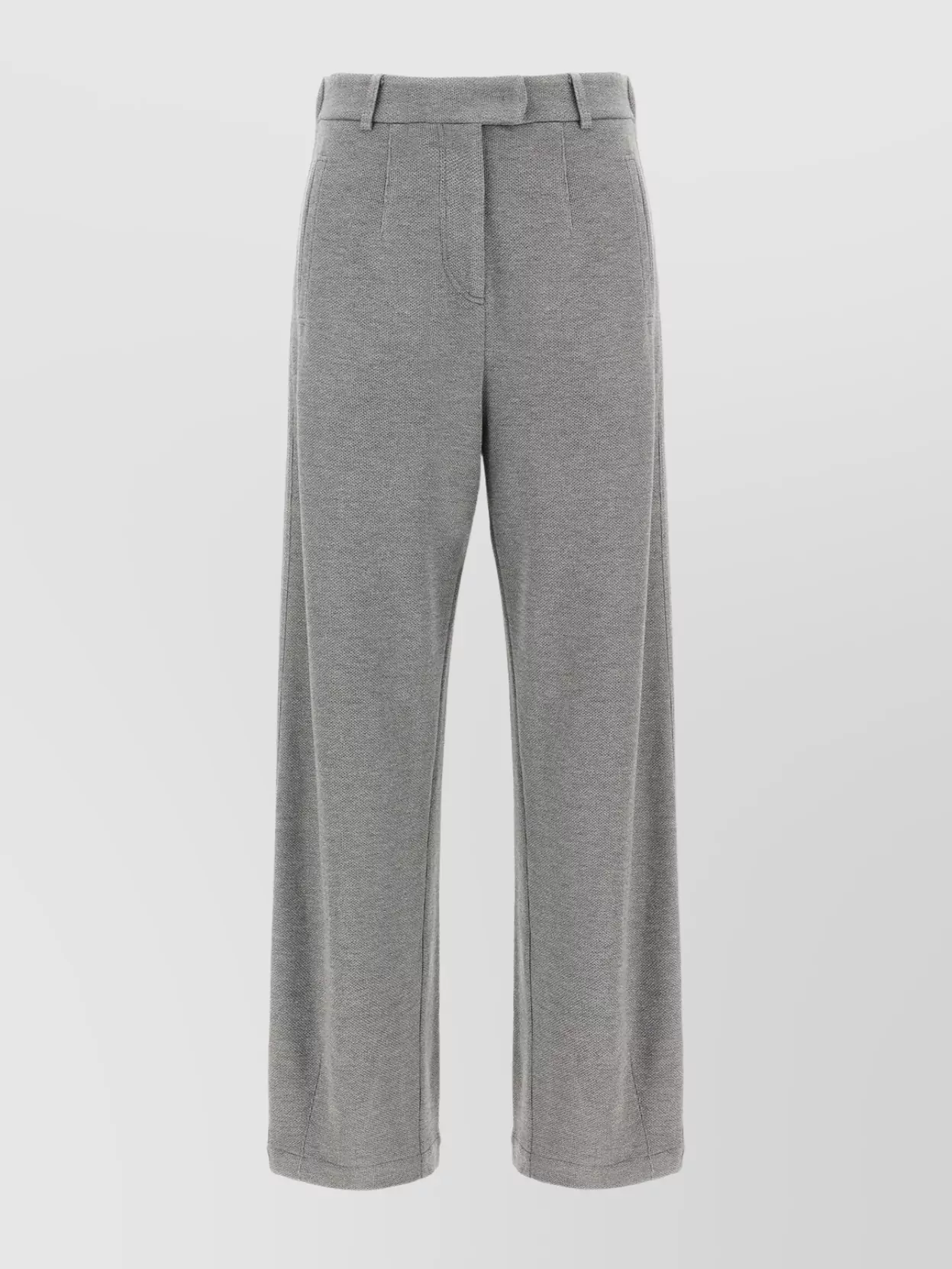 Brunello Cucinelli Trousers With Belt Loops And Pockets In Gray