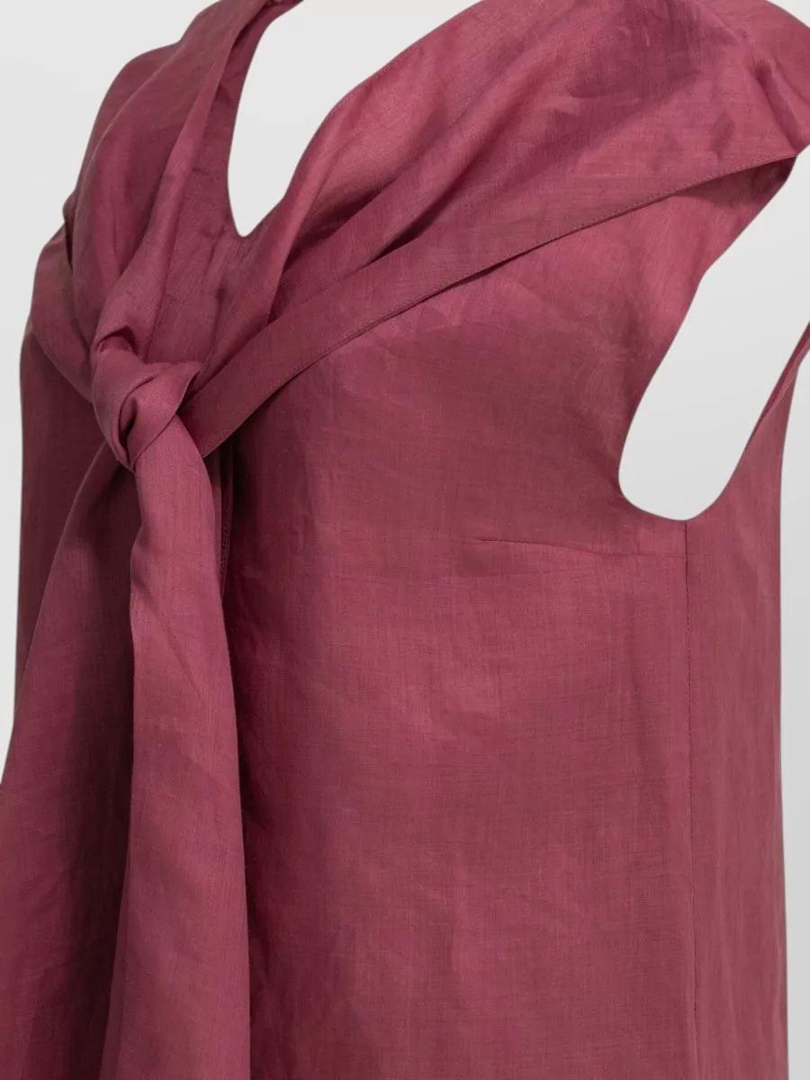 S Max Mara Draped Ramie Blouse