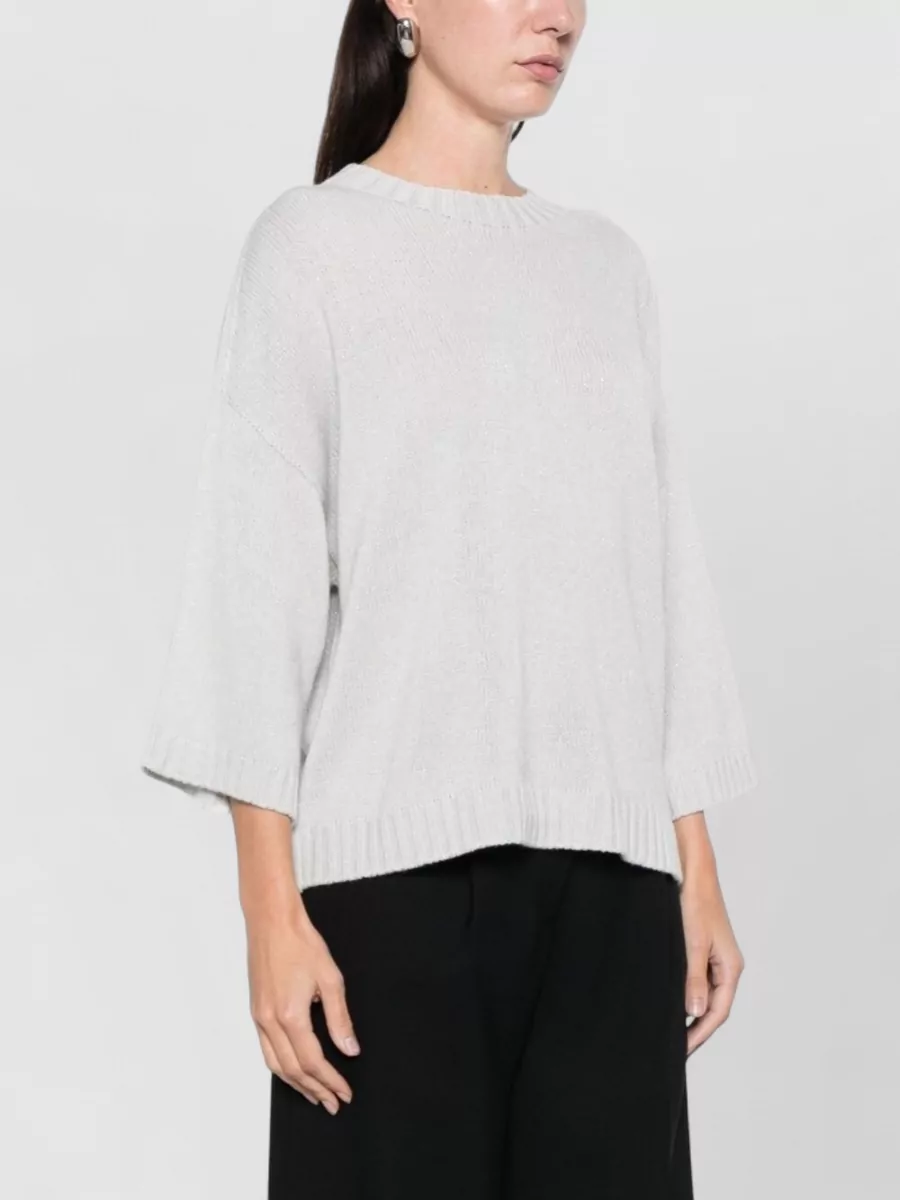 Fabiana Filippi Cozy Knit Sweater Featuring Dropped Shoulders