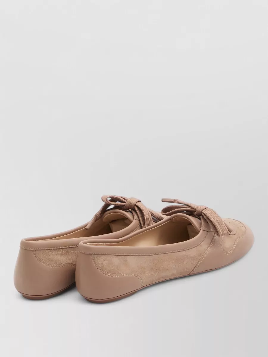 Gianvito Rossi Ballet Flats Bow Detail Sneaker Sole