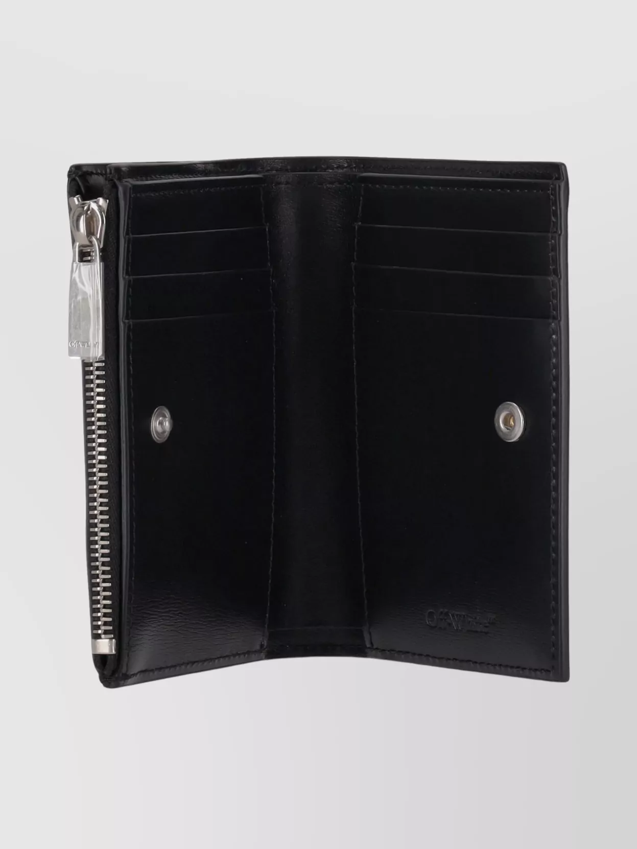 Off-White Jitney Bifold Wallet With Zip And Snap