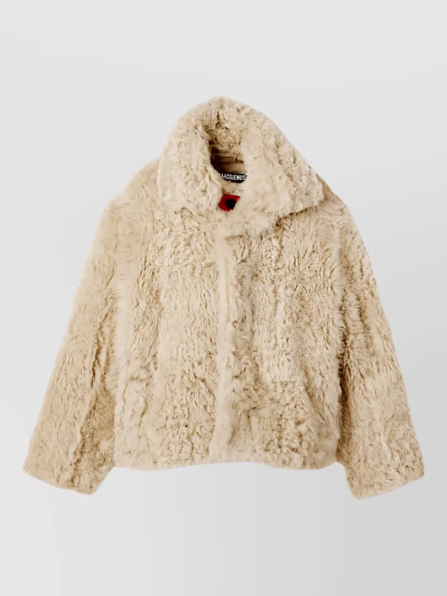 Jacquemus Shearling oversized pea coat