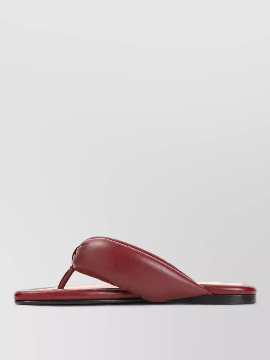 Carven Leather Flip Flops