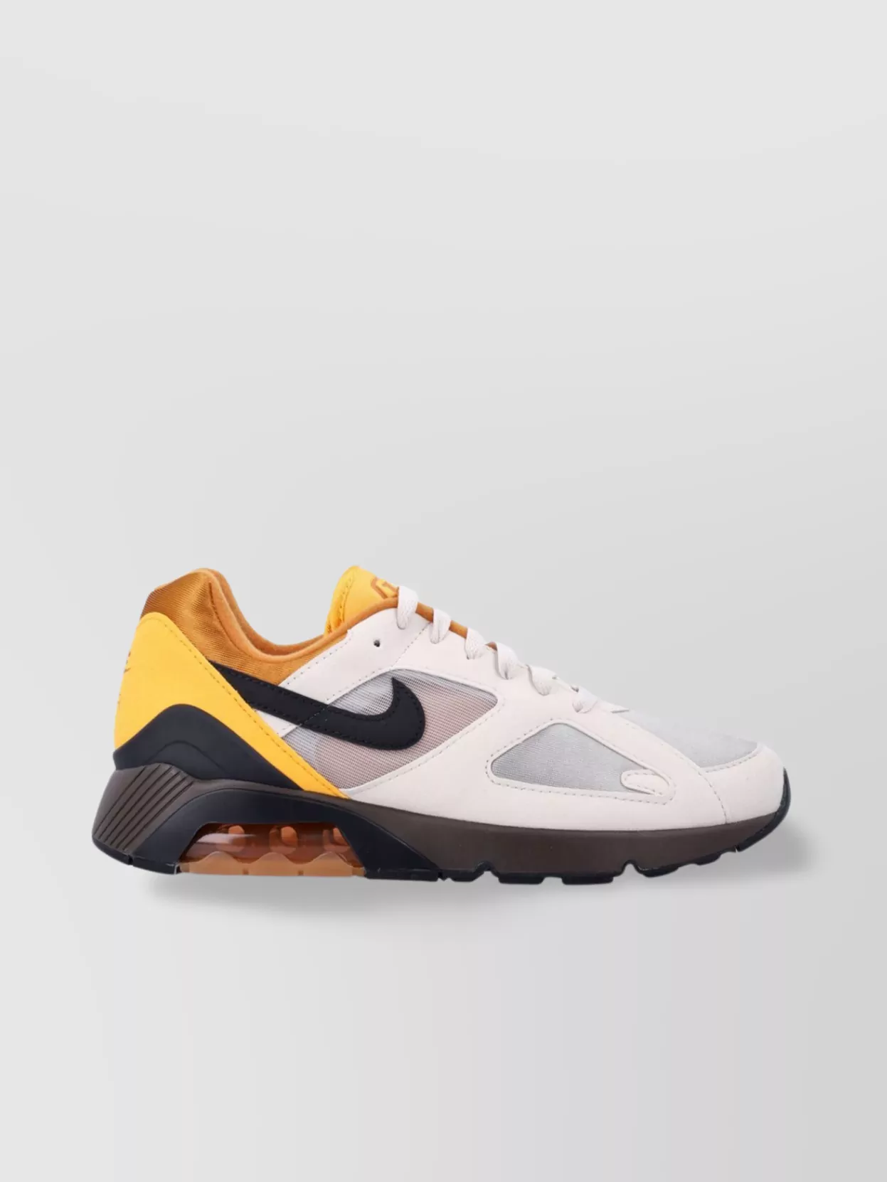 Shop Nike Mesh Inserted Synthetic Leather Sneakers