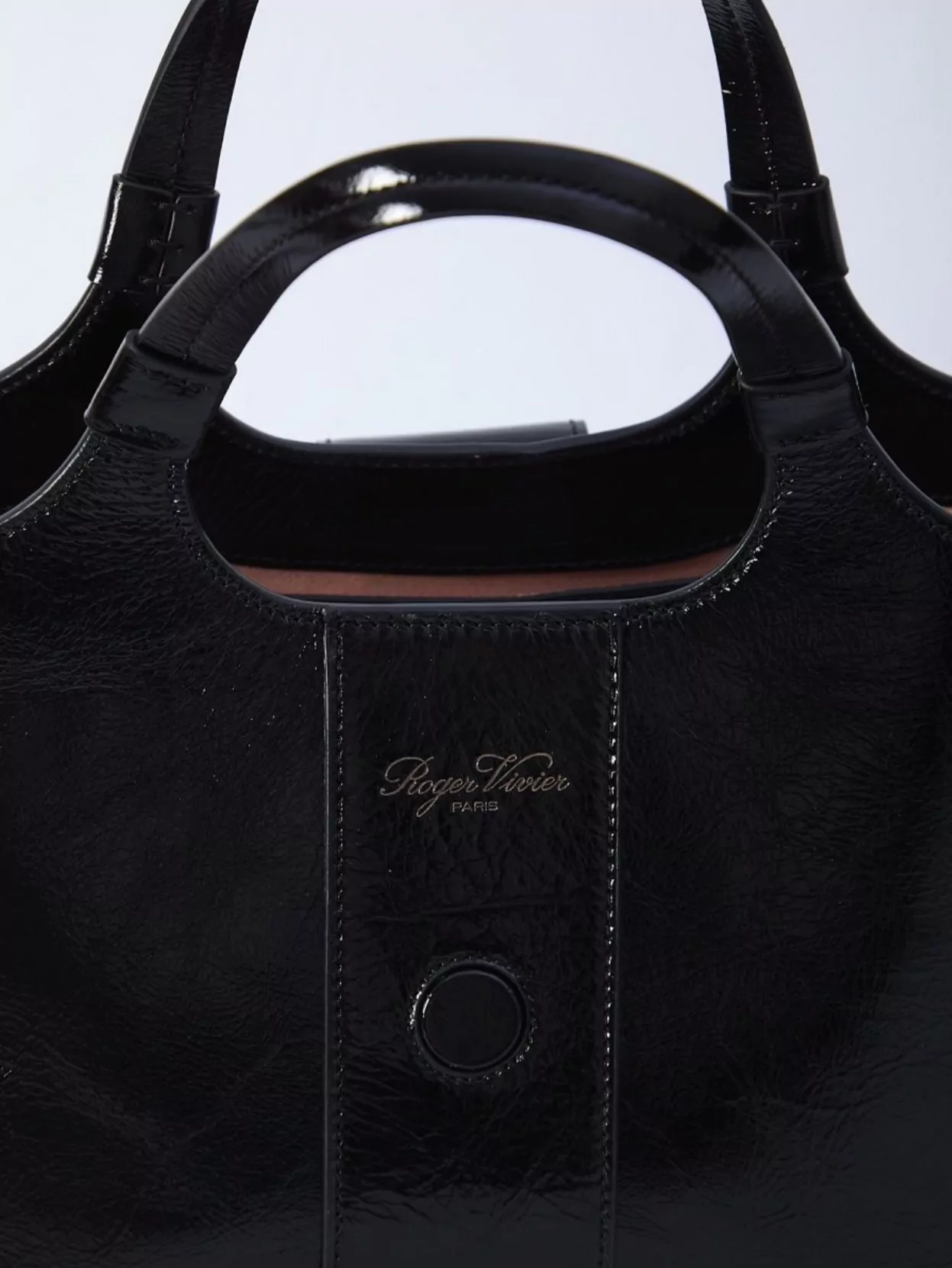 Roger Vivier Large Vivier Chocolate Mini Bag