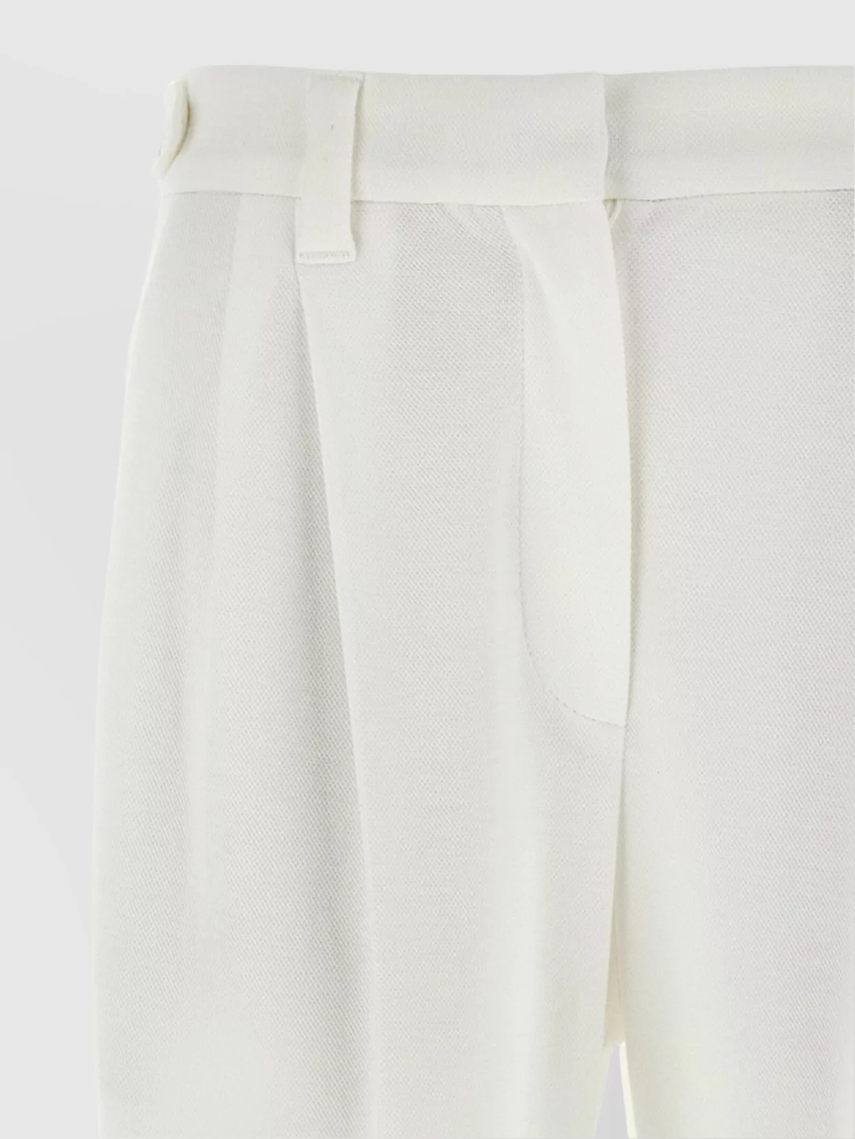 BRUNELLO CUCINELLI TEXTURED TROUSERS WITH BACK POCKETS AND BELT LOOPS