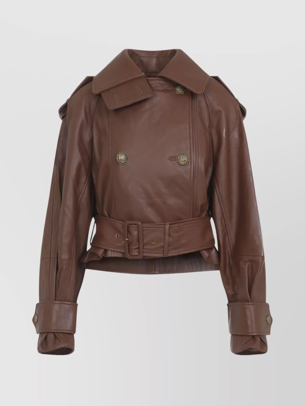 Zimmermann Crop Trench Leather Hypnotic