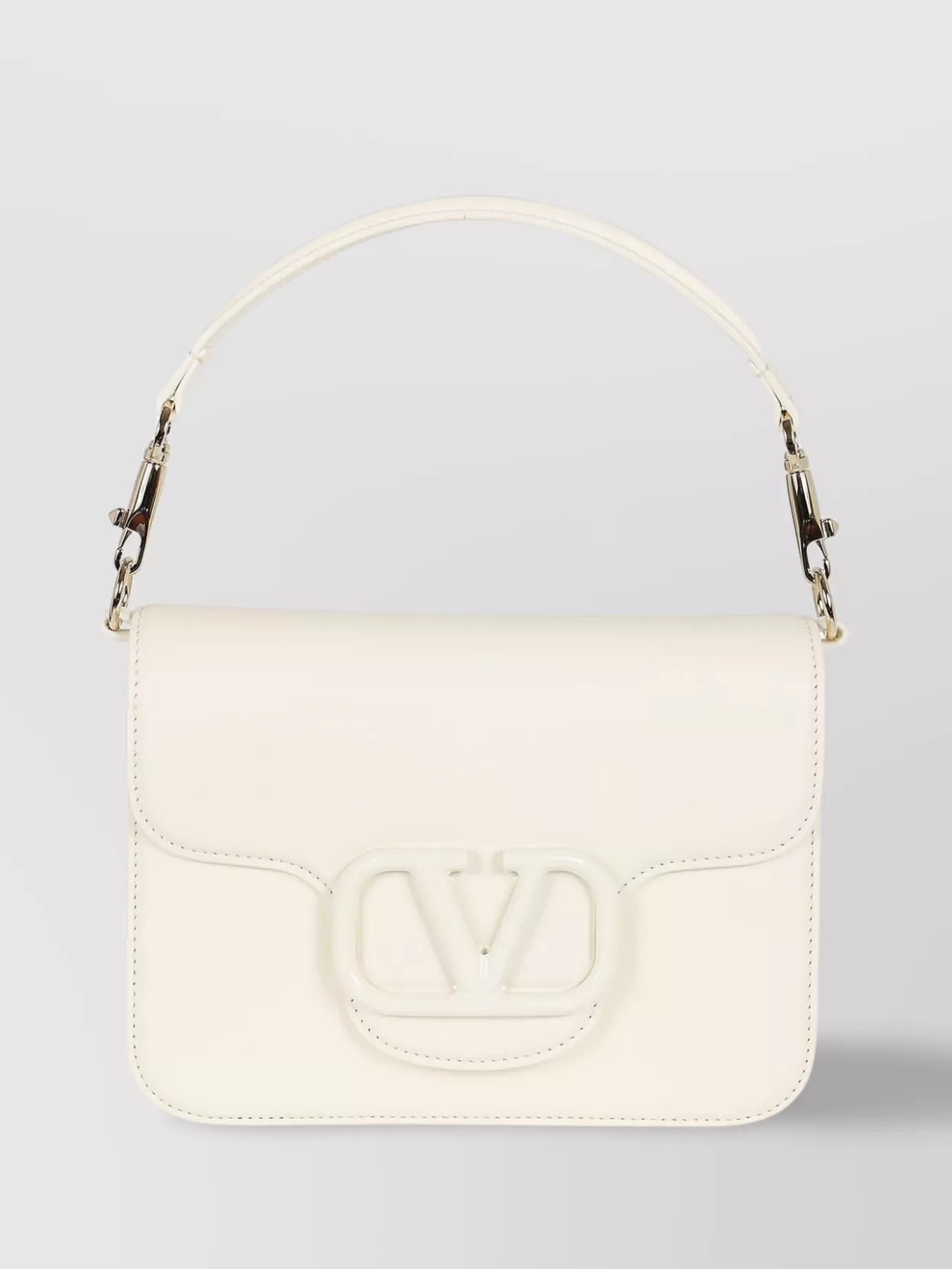 Shop Valentino Versatile Calfskin Shoulder Bag In White