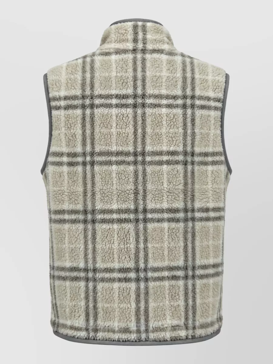 Burberry Checked Wool Cashmere Sleeveless Gilet