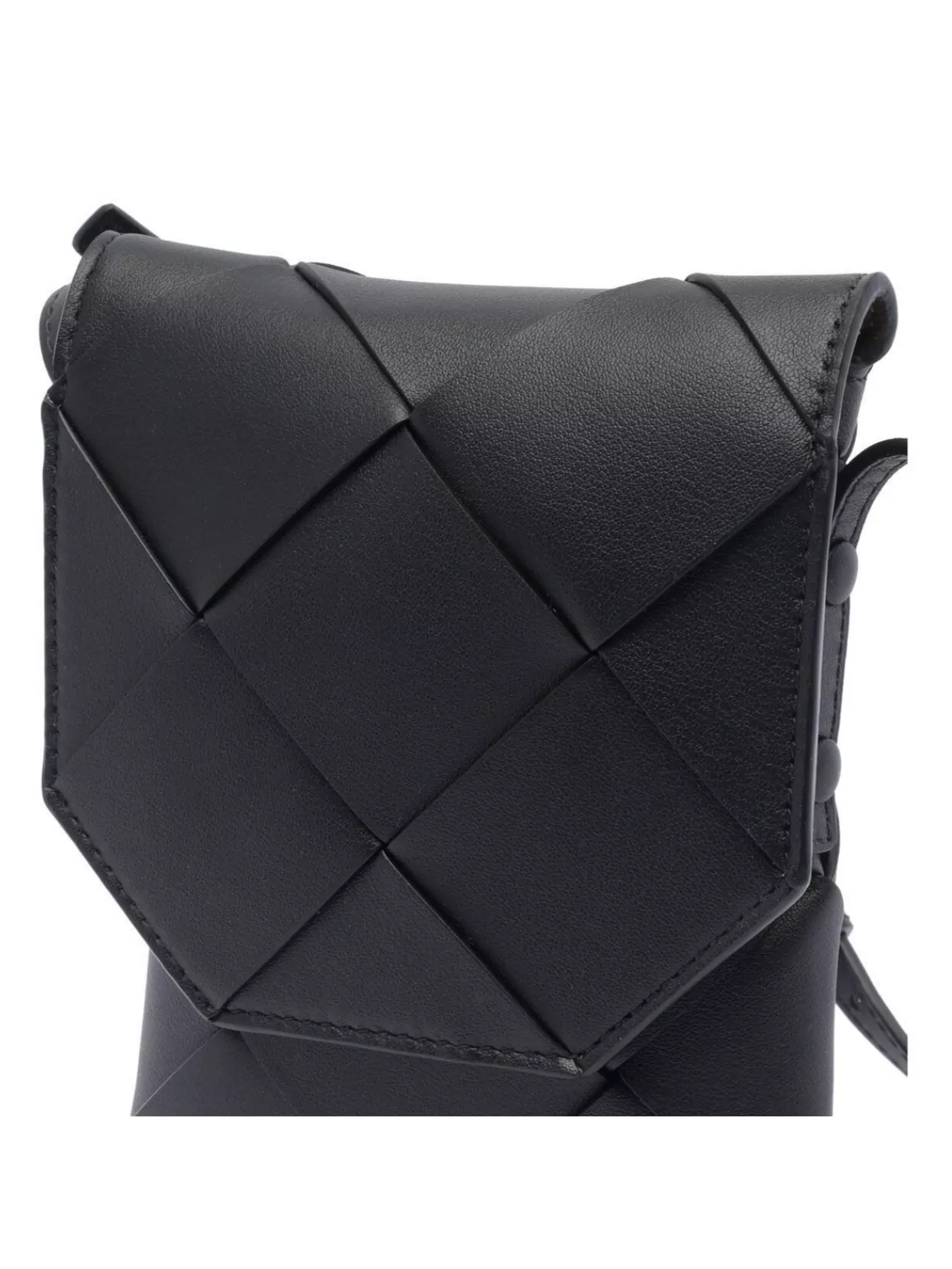 Bottega Veneta Strap Adaptable Woven Messenger Bag