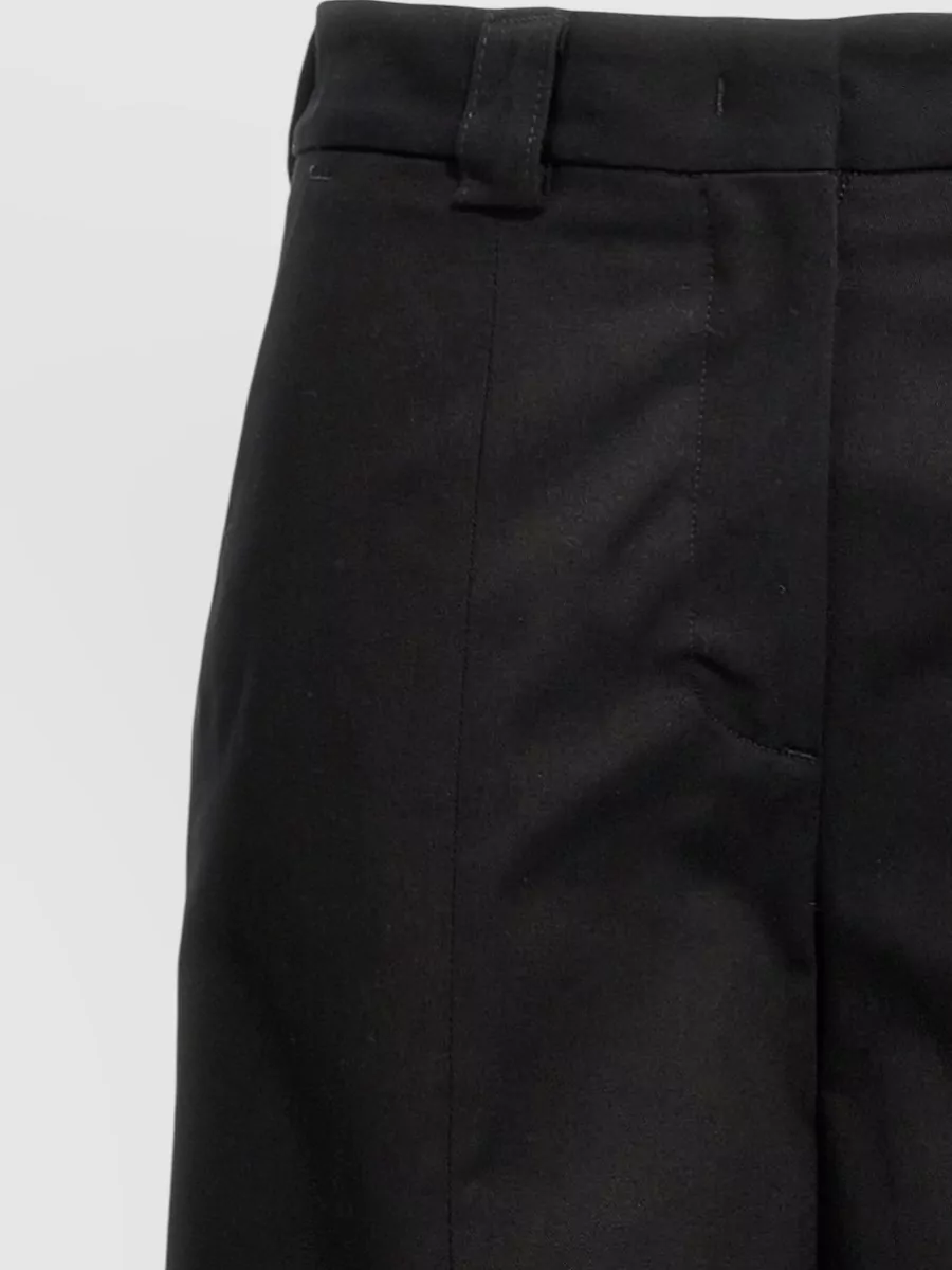 Thelatest High-Rise Wide-Leg Cotton Trousers