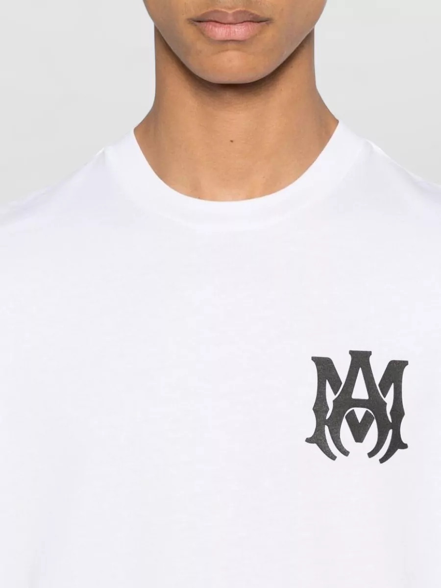 Amiri Silk Blend Crew Neck Short Sleeve T-Shirt