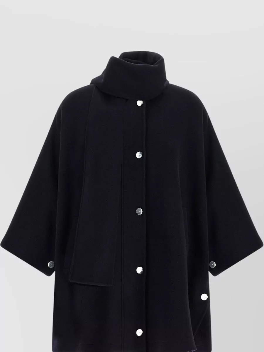 Pinko Wool Cape Coat