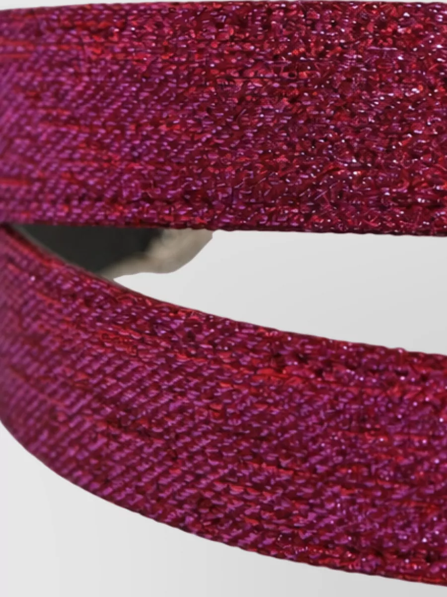 Dolce&Gabbana Leather Glitter Belt