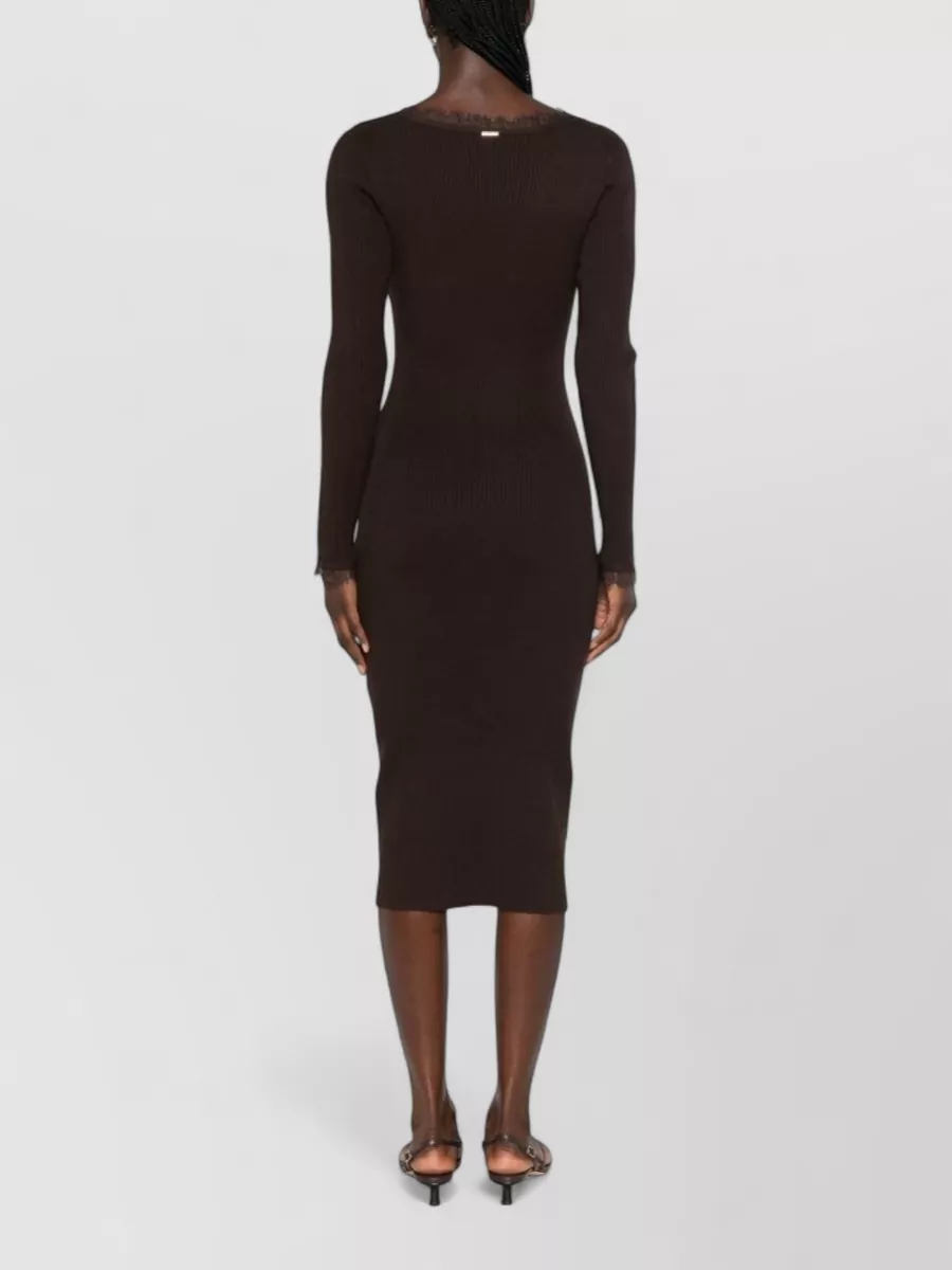 Twin-Set Viscose Knit Knee-Length Dress