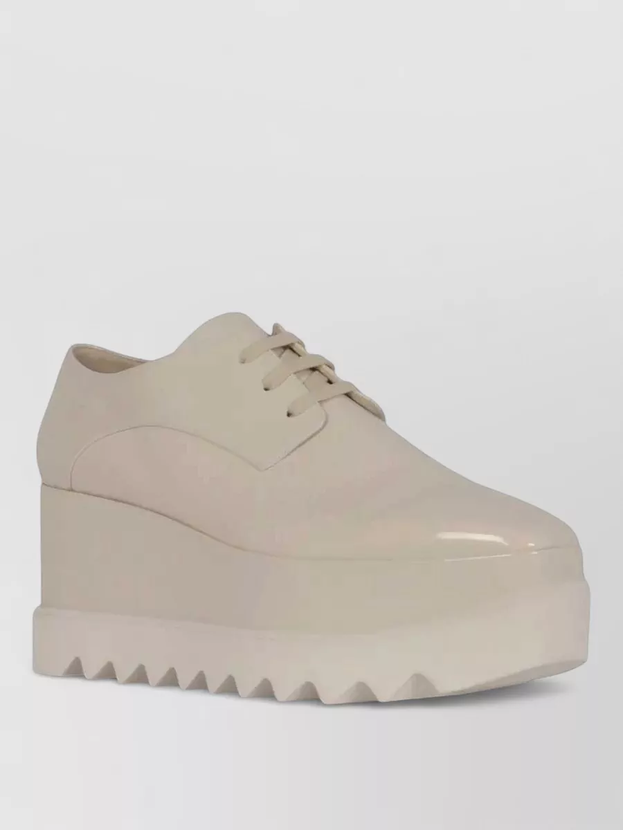 Stella Mccartney patent platform derby shoes