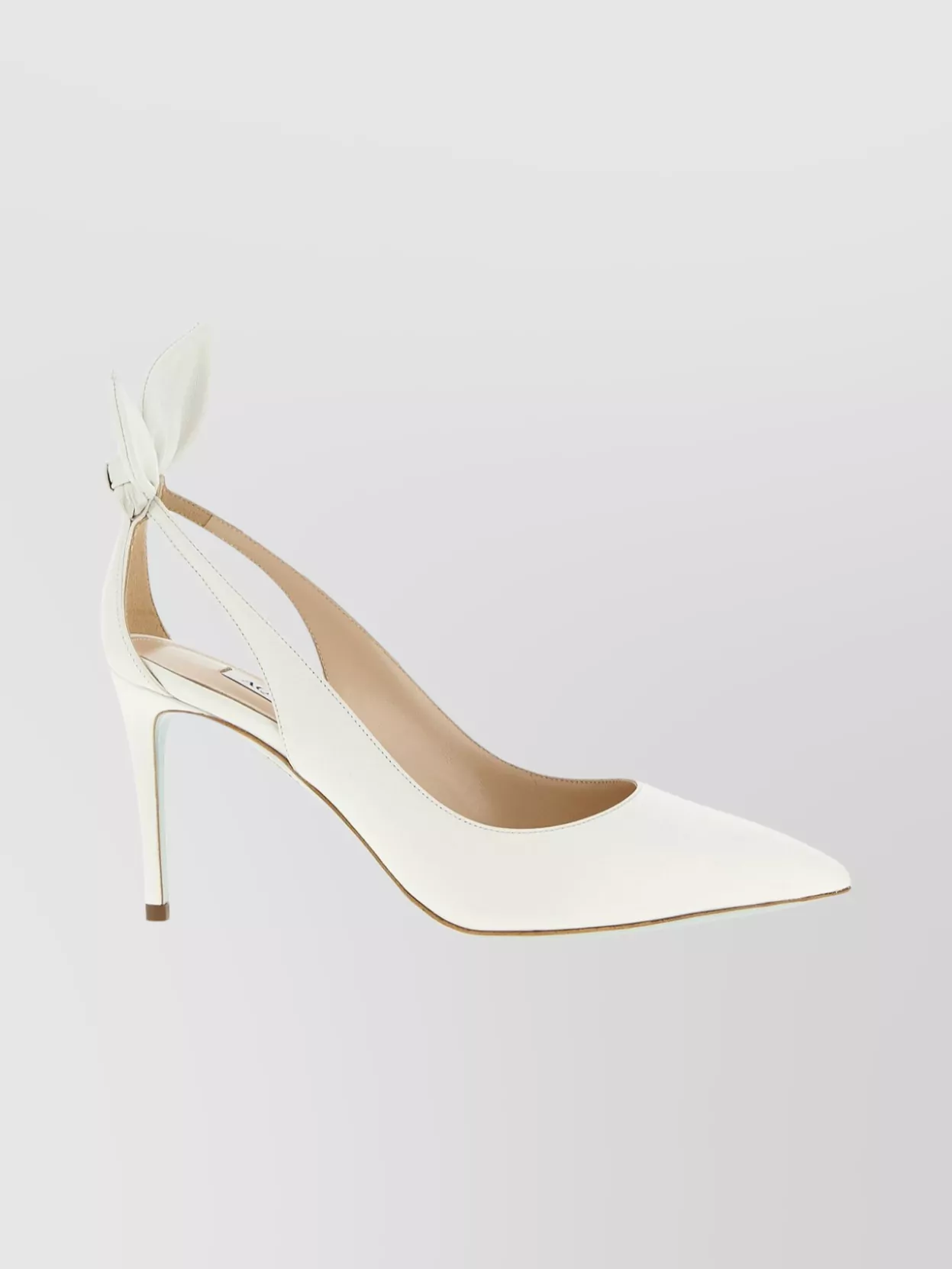 Aquazzura Pumps With Bow Detail And Pointed Toe