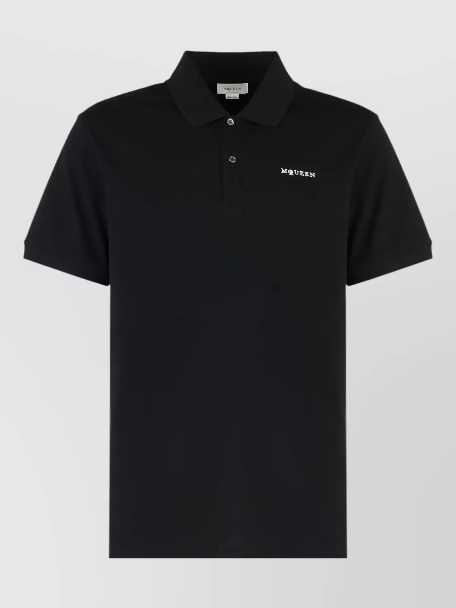 Mc Queen cotton piqué polo shirt