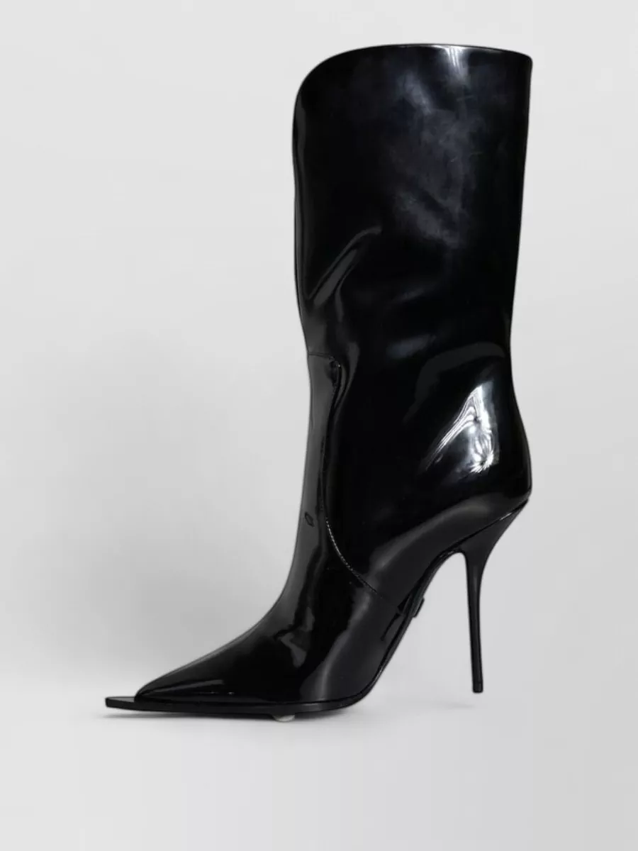 Dolce&Gabbana Patent Leather Mid-Calf Boots