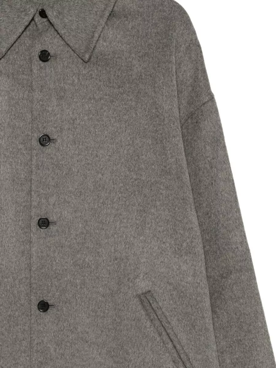 Acne Studios Cashmere Blend Single Breasted Coat