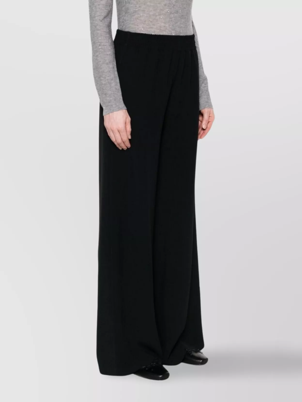 Fabiana Filippi Trousers Wide-Leg Elasticated Waistband