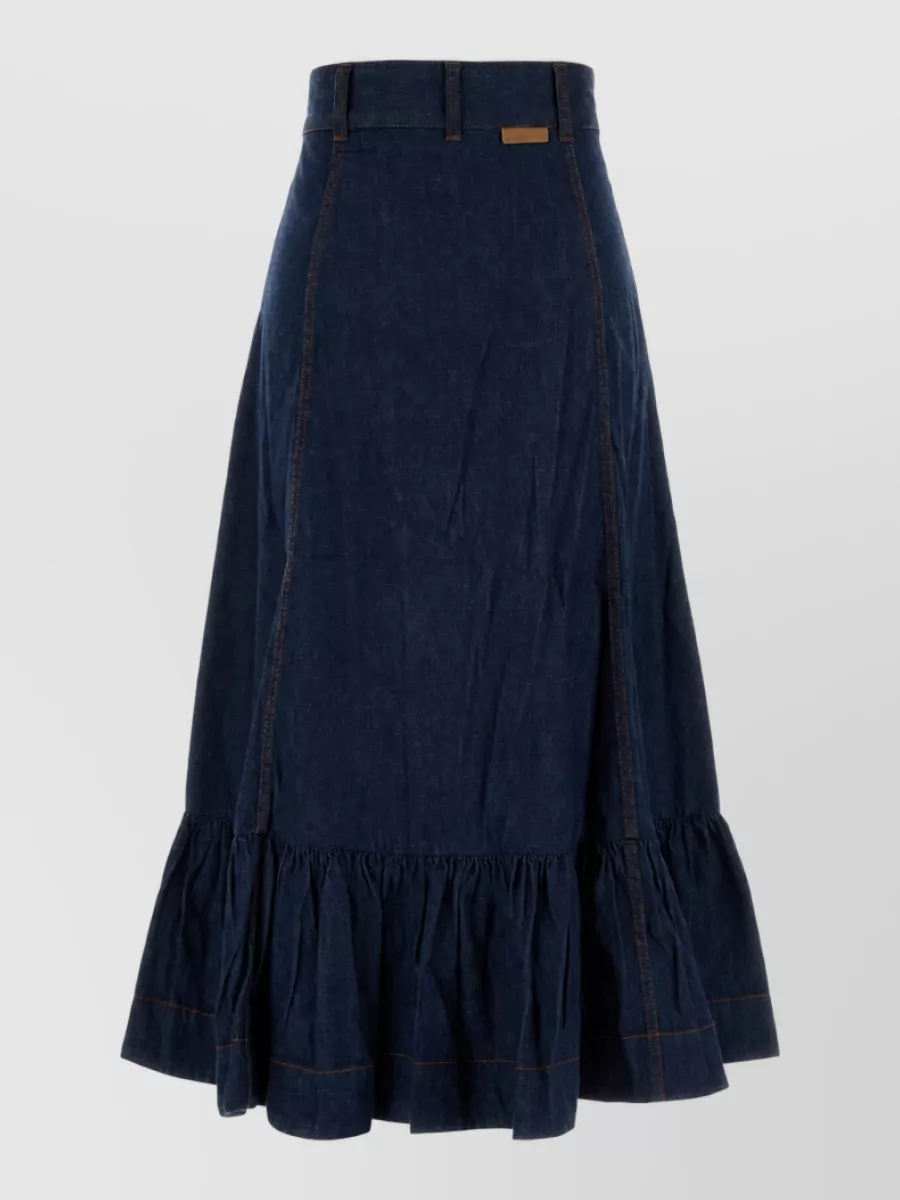 Zimmermann Denim Aster Skirt
