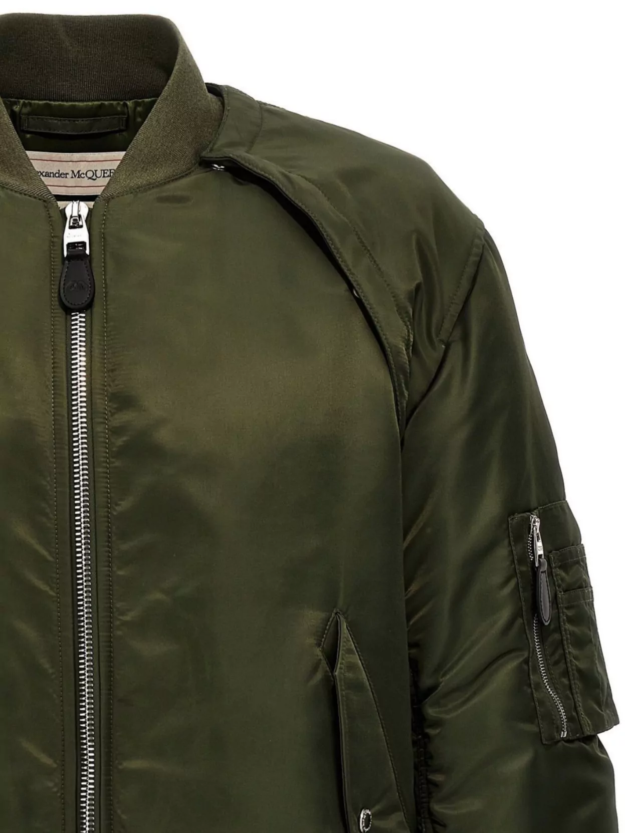 Mc Queen 'Strap' Bomber Jacket Detachable Sleeves