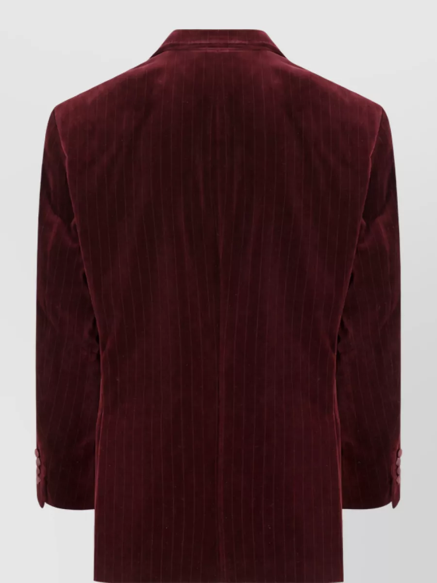 Brunello Cucinelli Velvet Pinstripe Tuxedo Jacket