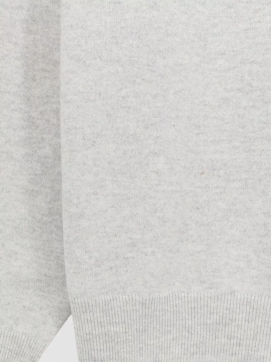 Brunello Cucinelli Cashmere Mélange Crew-Neck Long-Sleeve Sweater
