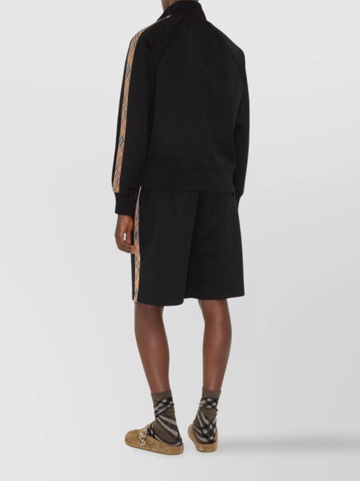 Burberry Logo Hoodie Striped Detail