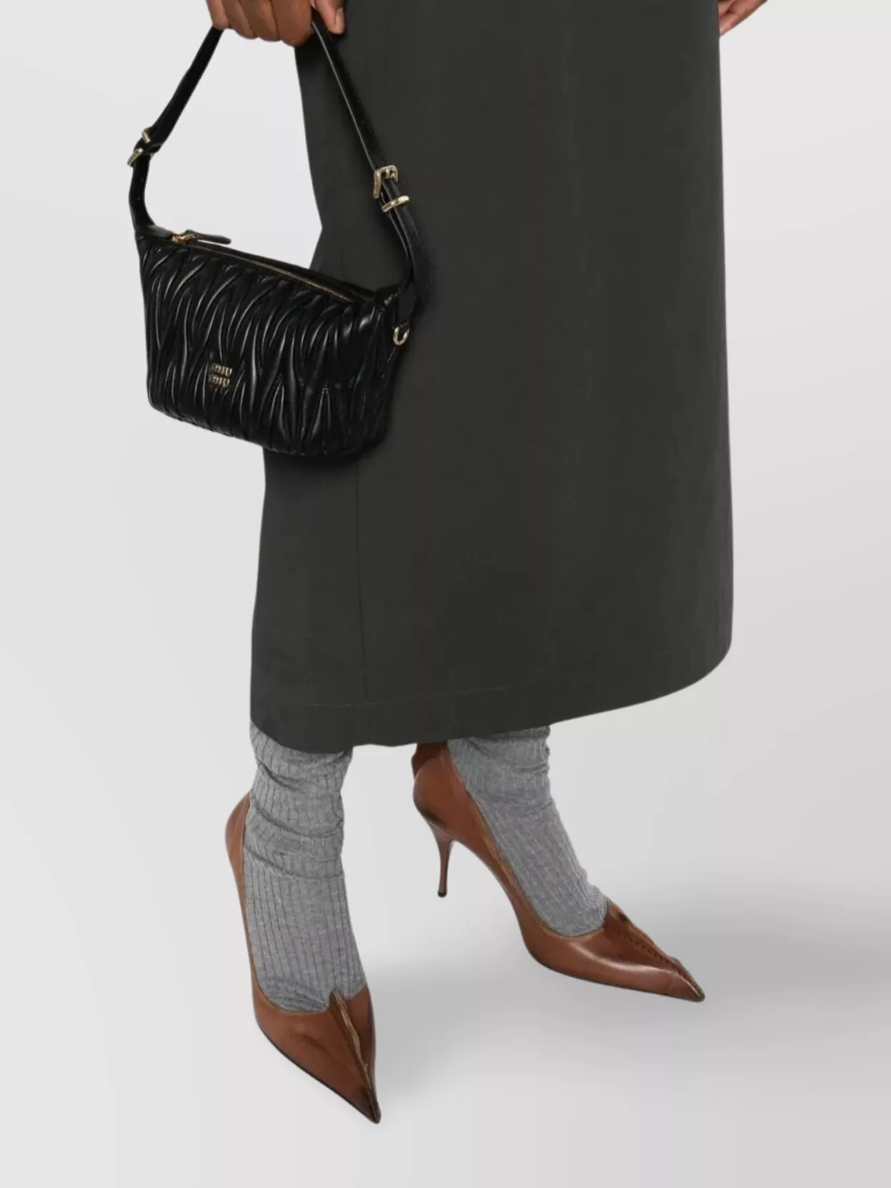 Miu Miu Quilted Nappa Leather Shoulder Bag