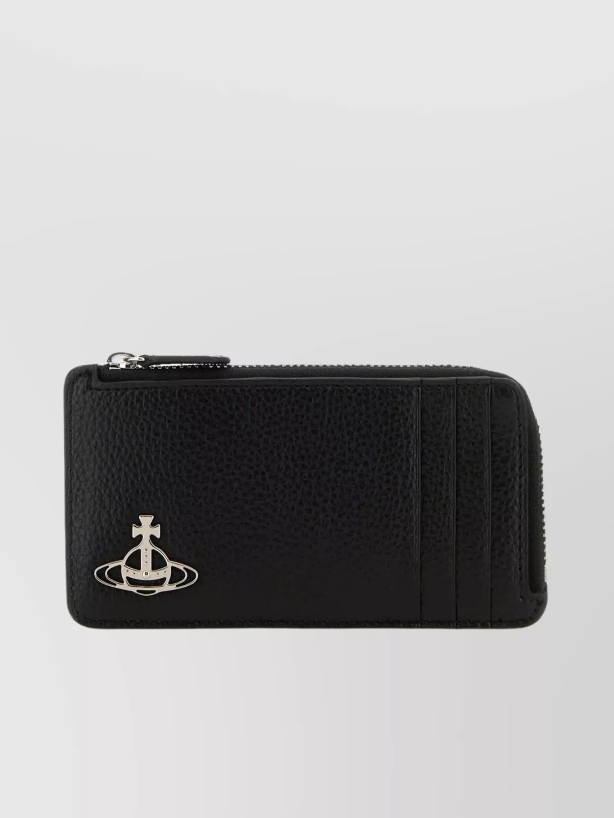 Shop Vivienne Westwood Synthetic Leather Card Holder With Metal Detail
