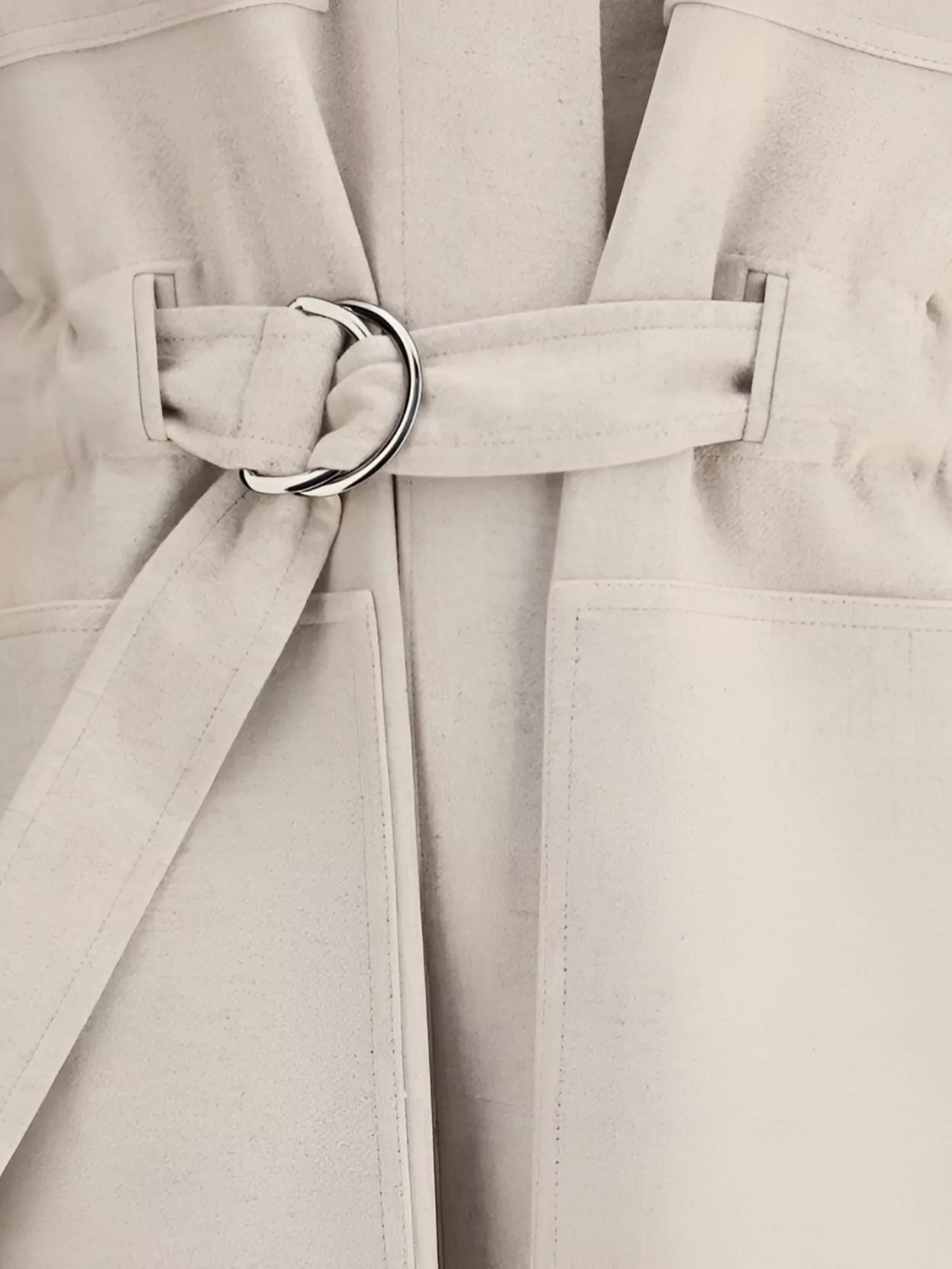 Brunello Cucinelli Silhouette-Defining Long Coat With Adjustable Waistband