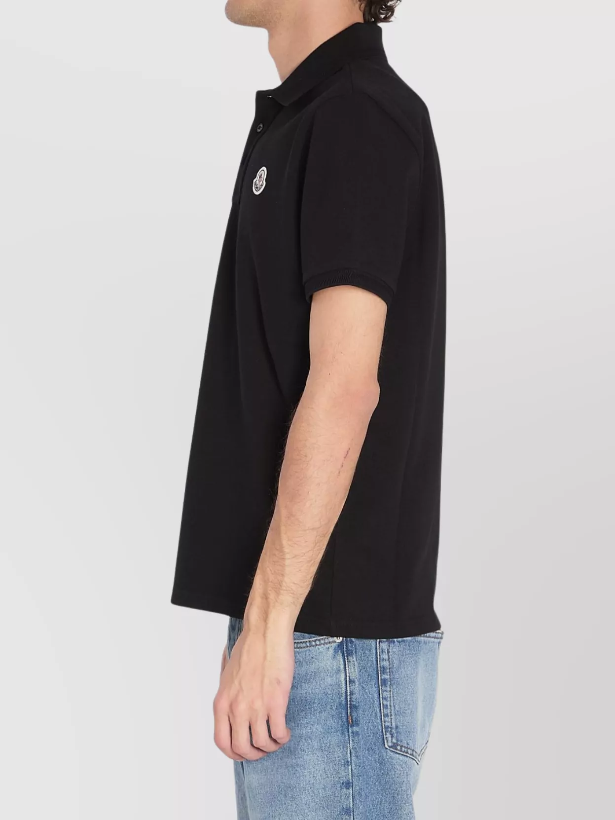 Moncler Polo Shirt With Regular Fit And Mother-Of-Pearl Buttons