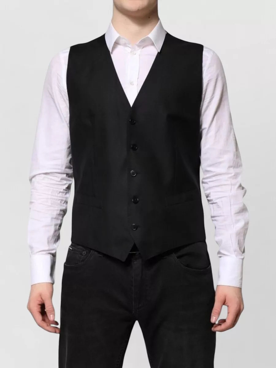 Dolce&Gabbana wool silk single-breasted suit jacket