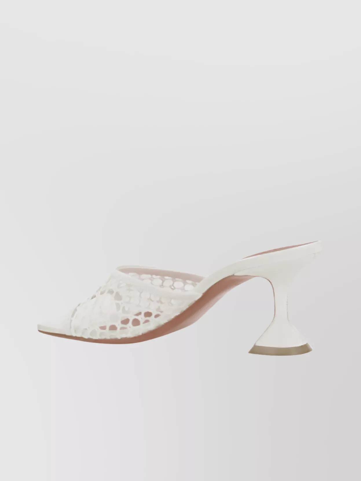 AMINA MUADDI BOLD SCULPTURAL HEEL OPEN TOE SANDALS