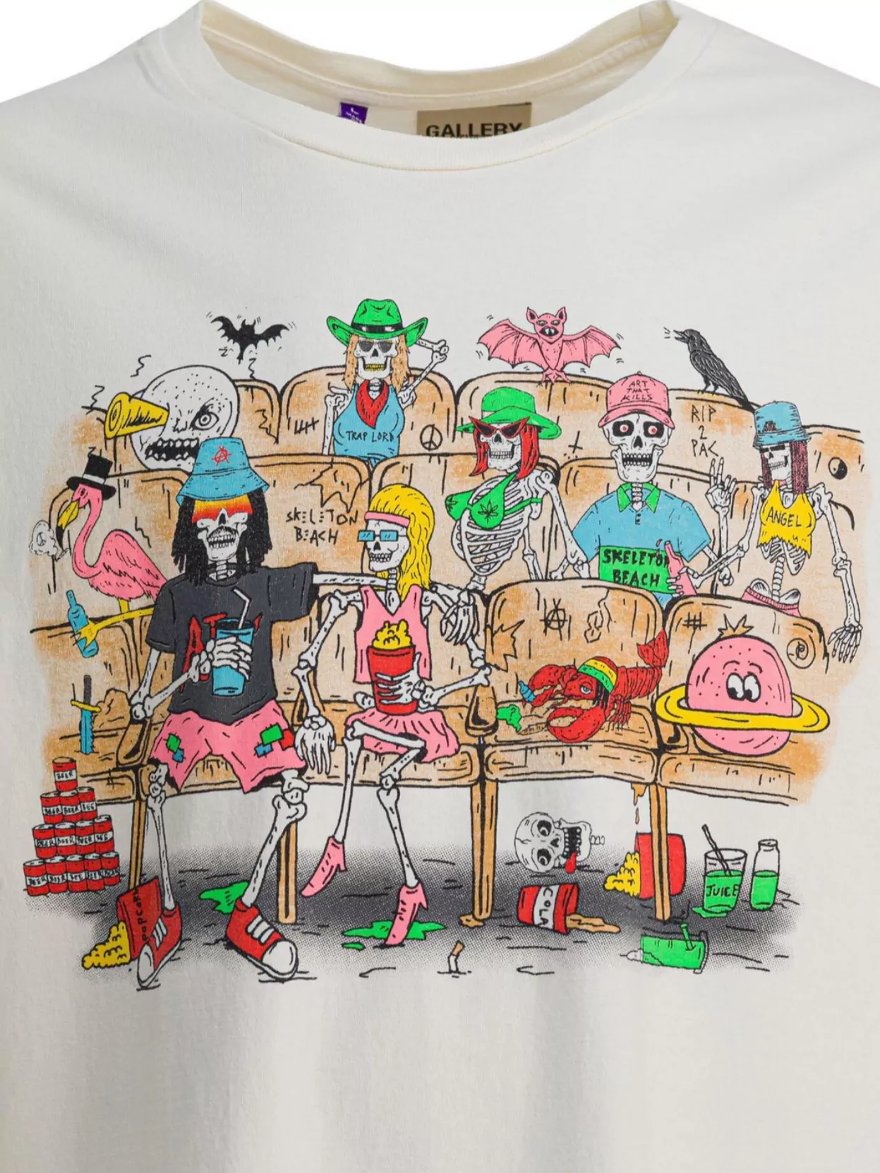 Gallery Dept. Beach Theater Skeleton Graphic T-Shirt