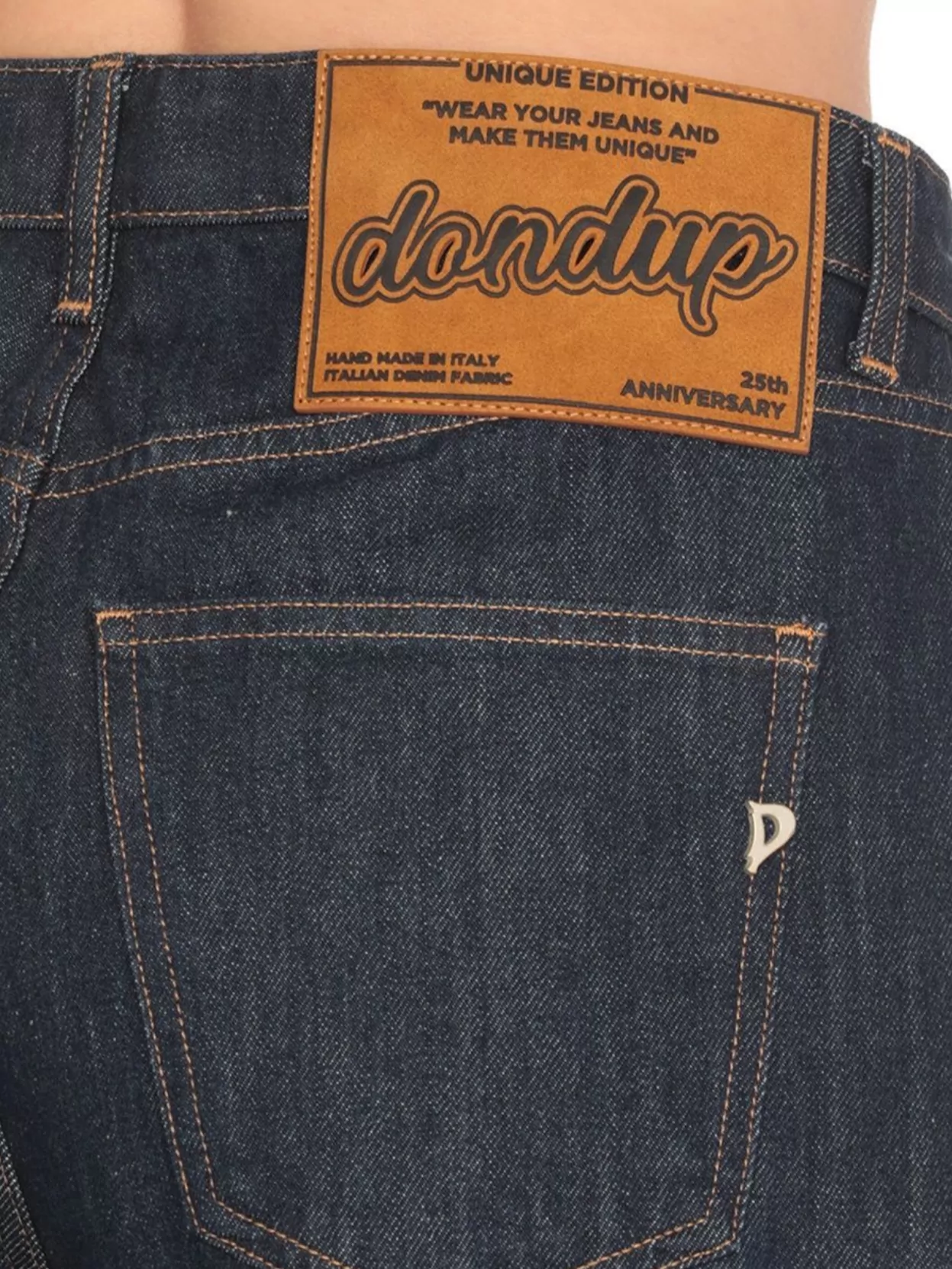 Dondup Wide-leg Palazzo Jeans With Contrast Stitching In Blue