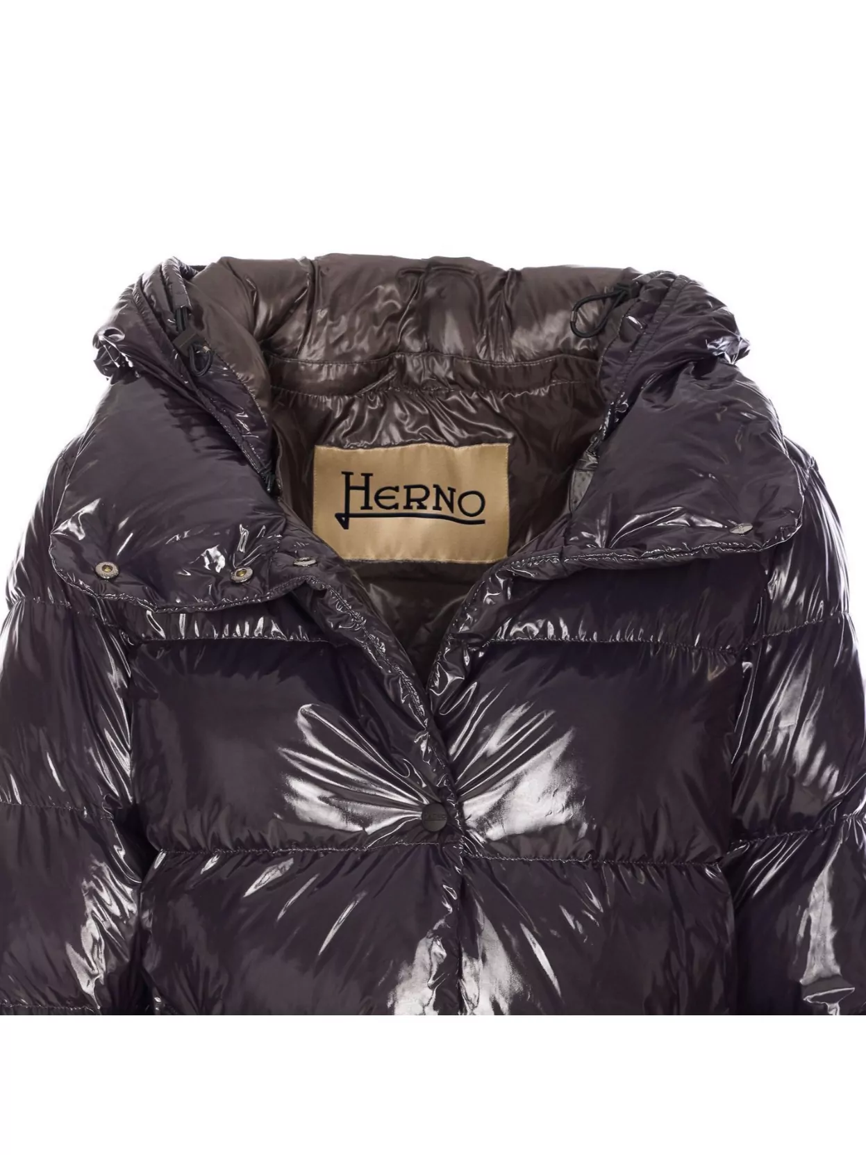Herno Medium Length Glossy Padded Jacket