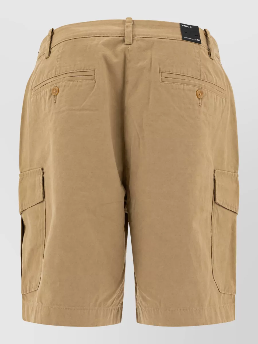 Vince Cotton Linen Cargo Shorts