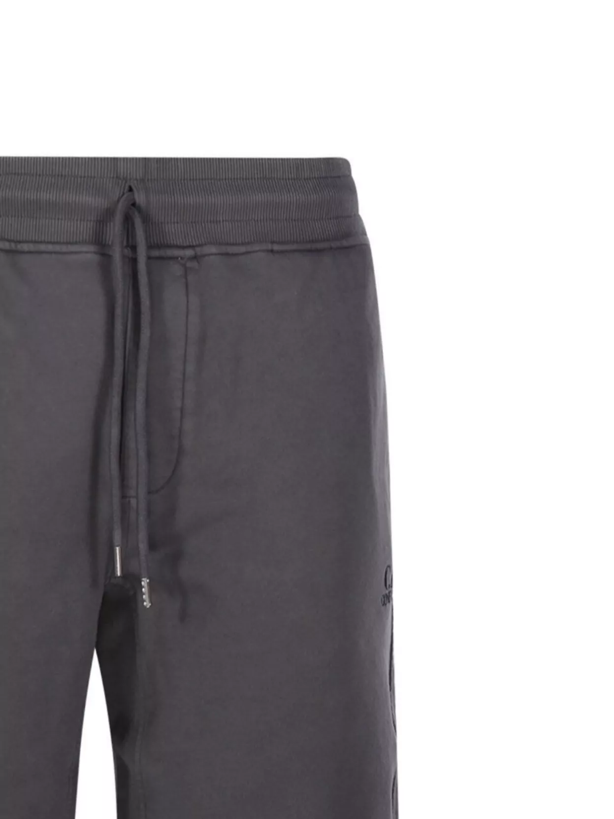 C.p. Company Logo Elastic Waistband Shorts With Side And Back Pockets