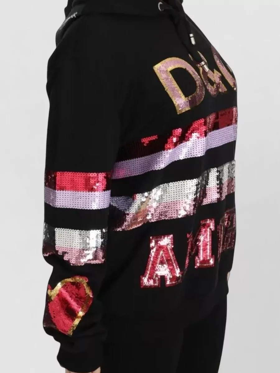 Dolce&Gabbana Sequined Cotton Hoodie