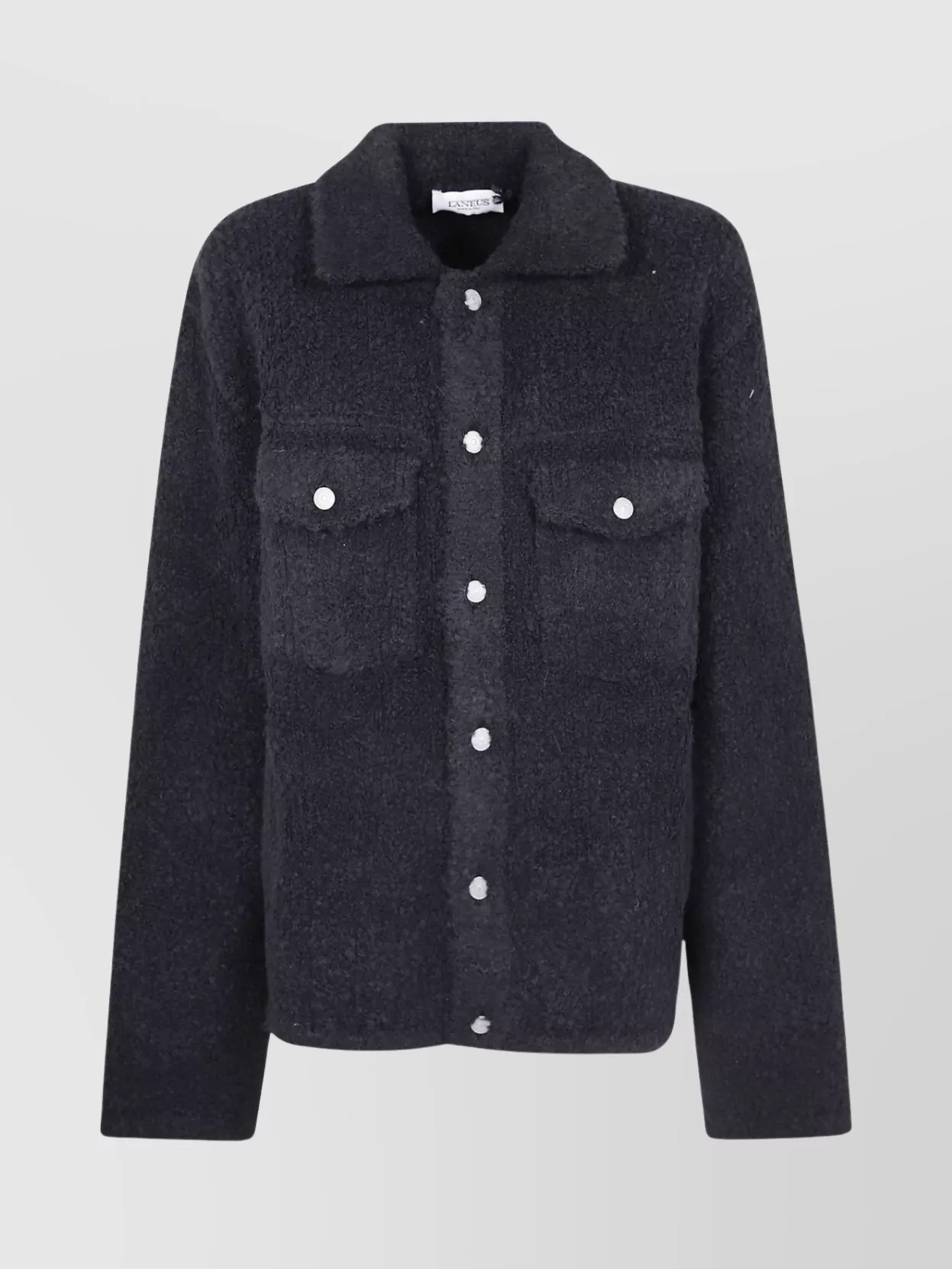 Laneus Textured Fabric Long Sleeve Jacket For Men