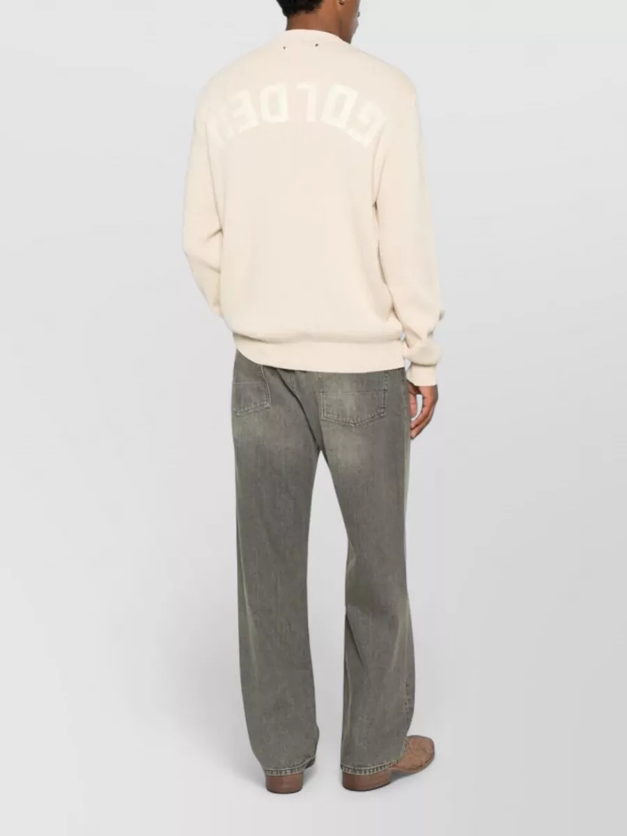 Golden Goose Organic Cotton Knit Crew Neck Sweater
