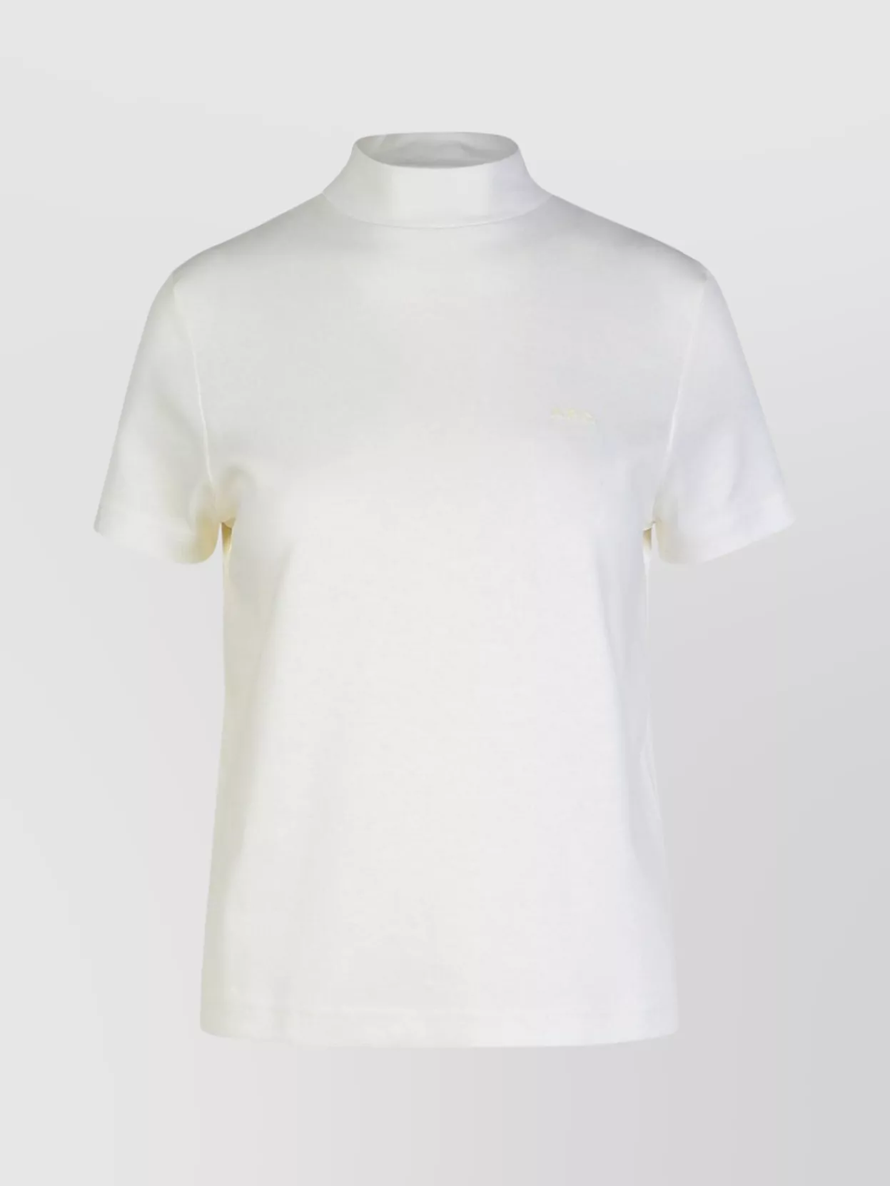 Apc 'ribbed Collar Short Sleeves T-shirt' In Neutral